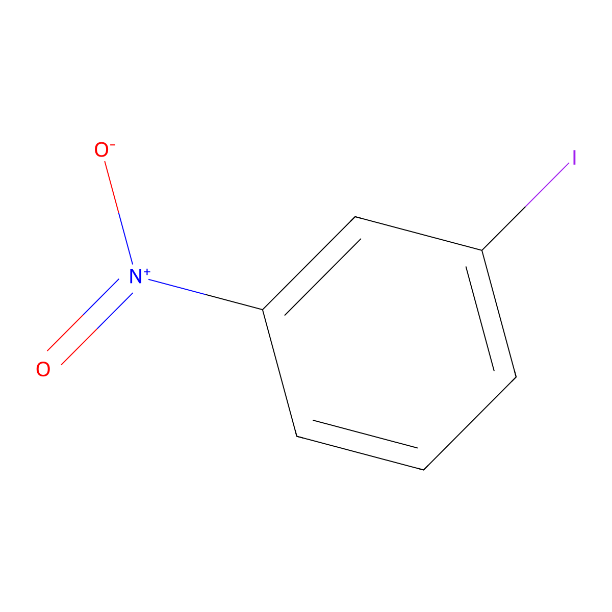 1-Iodo-3-nitrobenzene molecular structure, CAS 645-00-1