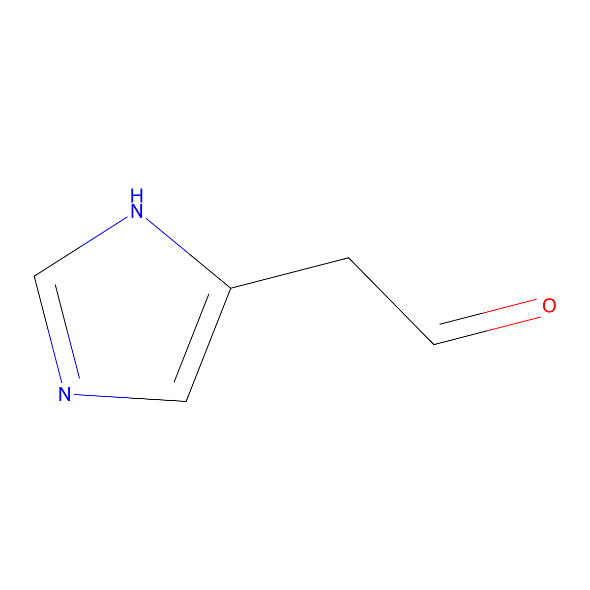 1H-Imidazole-5-acetaldehyde molecular structure, CAS 645-14-7