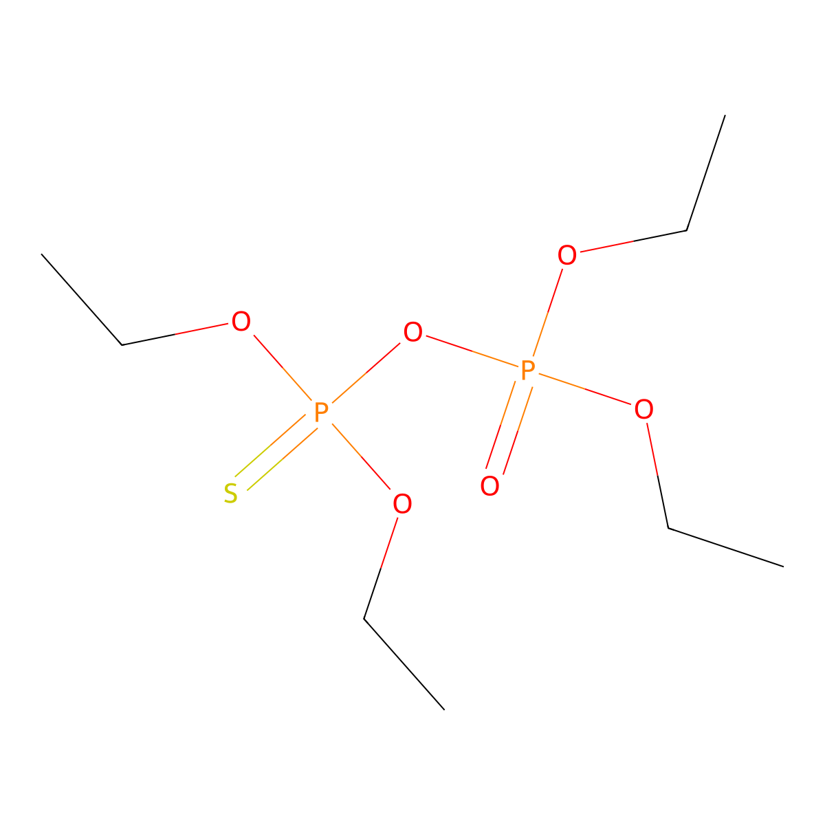Pyrophos molecular structure, CAS 645-78-3