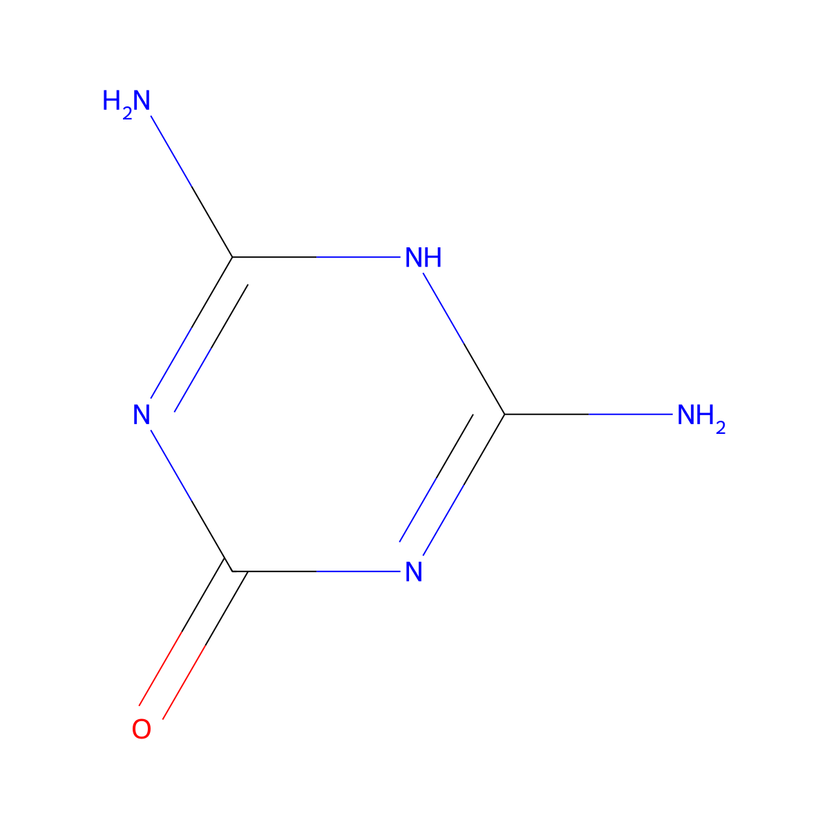 2,6-diamino-1H-1,3,5-triazin-4-one molecular structure, CAS 645-92-1