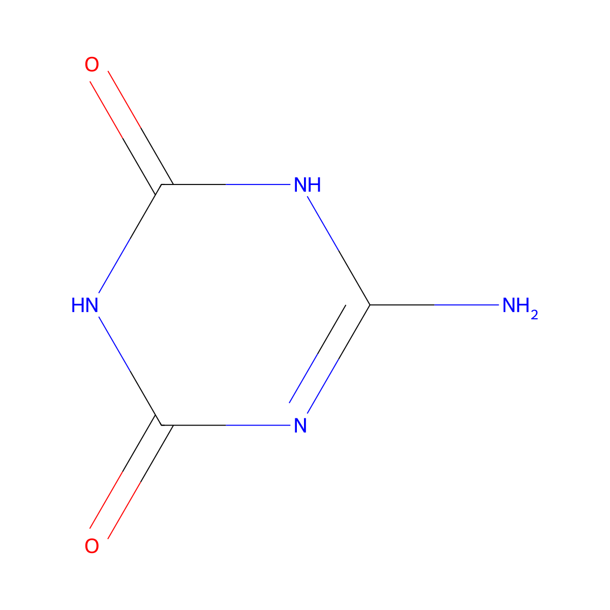 Ammelide molecular structure, CAS 645-93-2