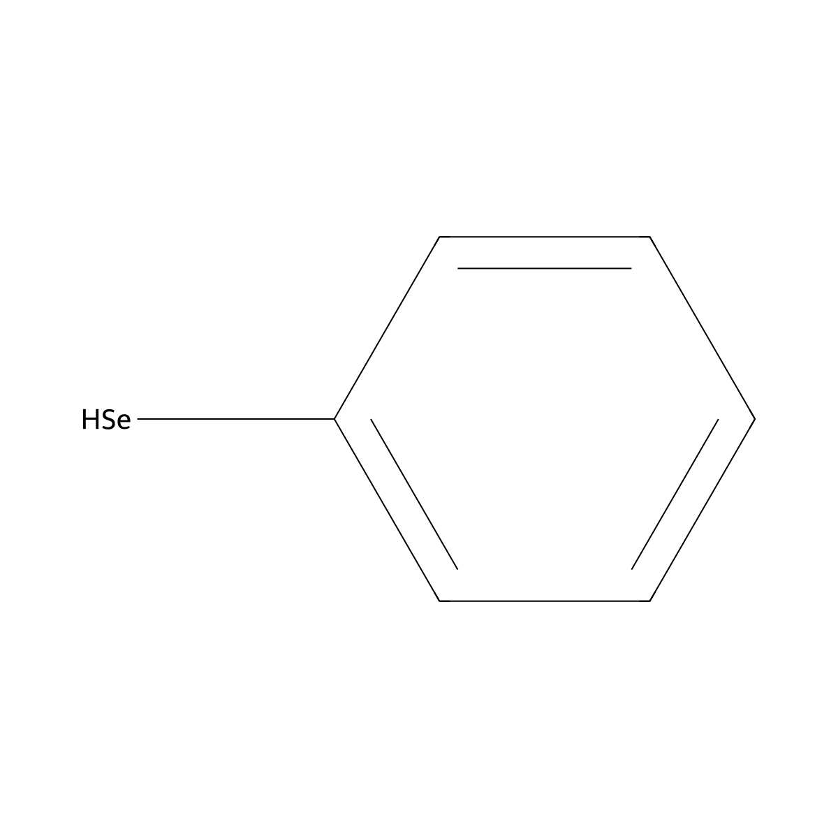Benzeneselenol molecular structure, CAS 645-96-5
