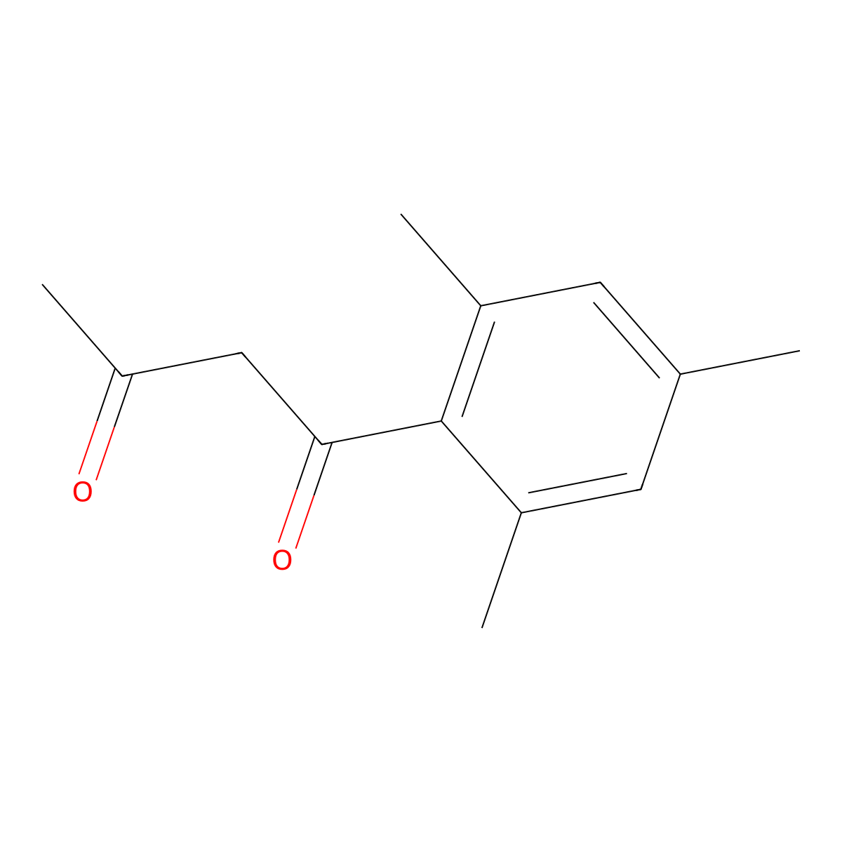 1-Mesitylbutane-1,3-dione molecular structure, CAS 6450-57-3