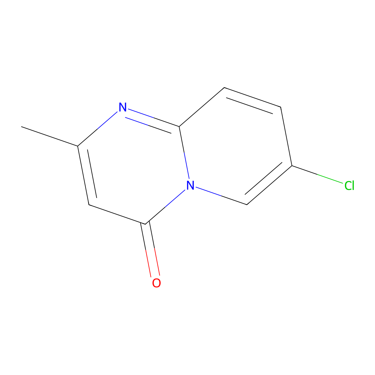 7-Chloro-2-methyl-4H-pyrido[1,2-a]pyrimidin-4-one molecular structure, CAS 64500-18-1