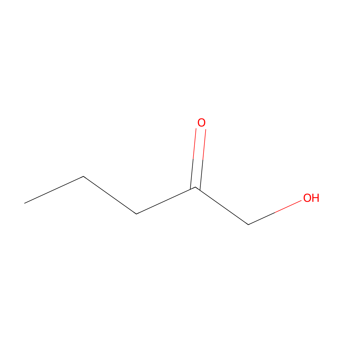 1-Hydroxy-2-pentanone molecular structure, CAS 64502-89-2