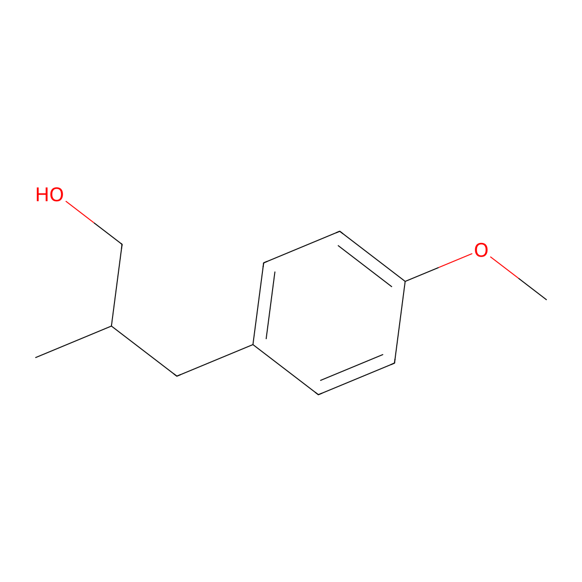 3-(4-Methoxyphenyl)-2-methylpropan-1-ol molecular structure, CAS 64506-21-4