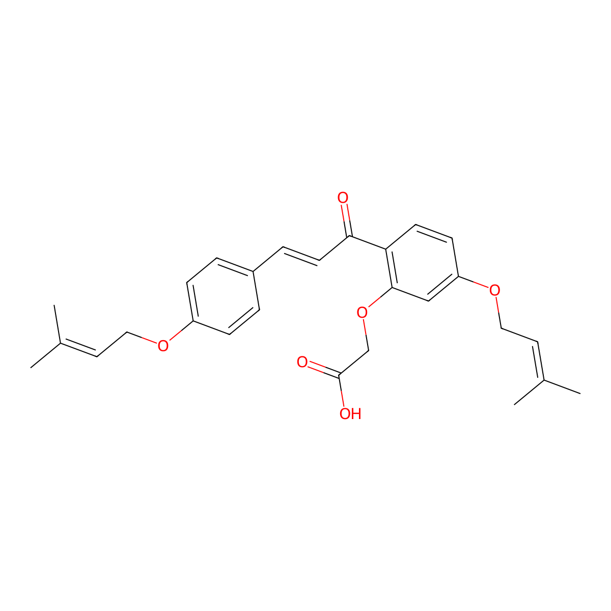 Sofalcone molecular structure, CAS 64506-49-6