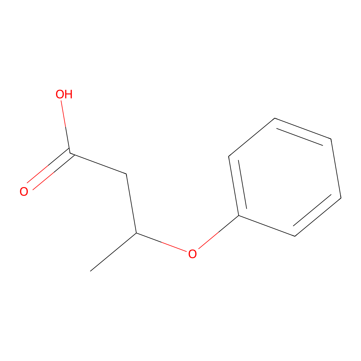 3-Phenoxybutanoic acid molecular structure, CAS 64508-87-8