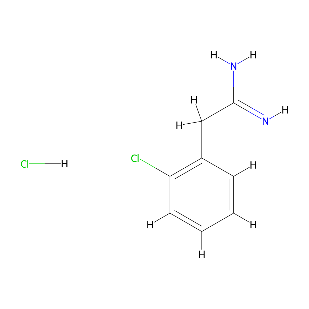 2-(2-Chlorophenyl)ethanimidamide hydrochloride molecular structure, CAS 6451-22-5