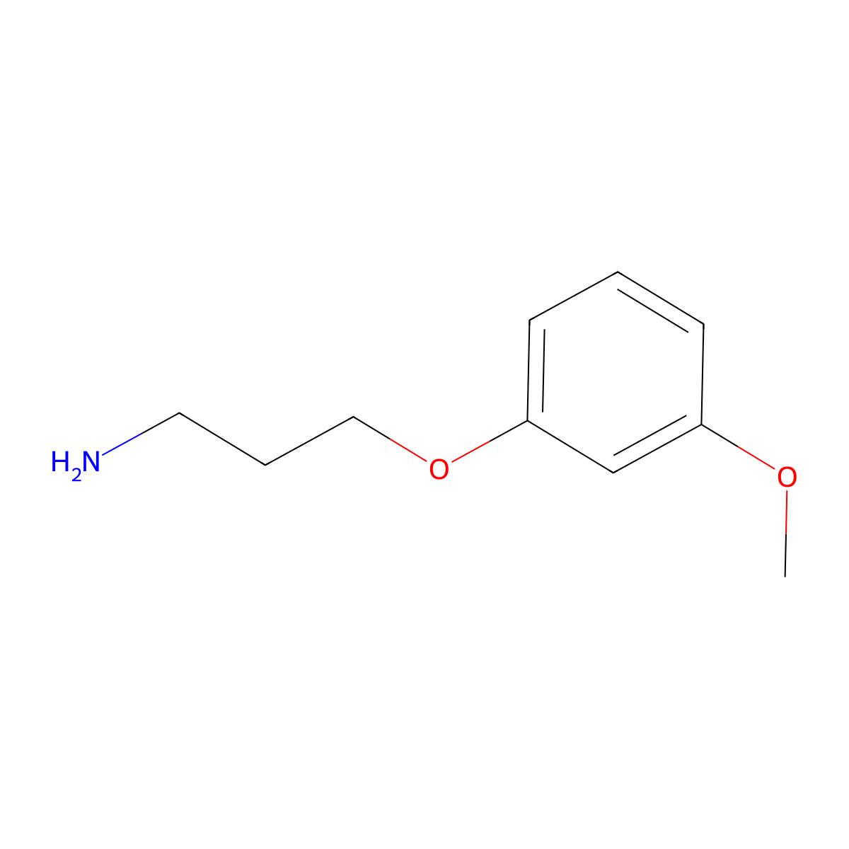 3-(3-Methoxyphenoxy)propylamine molecular structure, CAS 6451-26-9