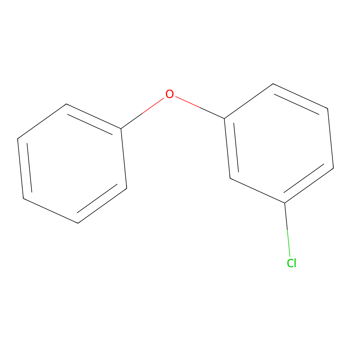 3-Chlorodiphenyl ether molecular structure, CAS 6452-49-9