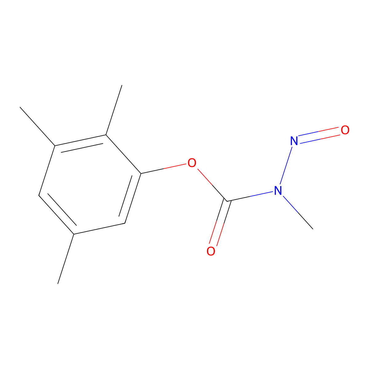 Nitrosocarbofuran molecular structure, CAS 64521-09-1