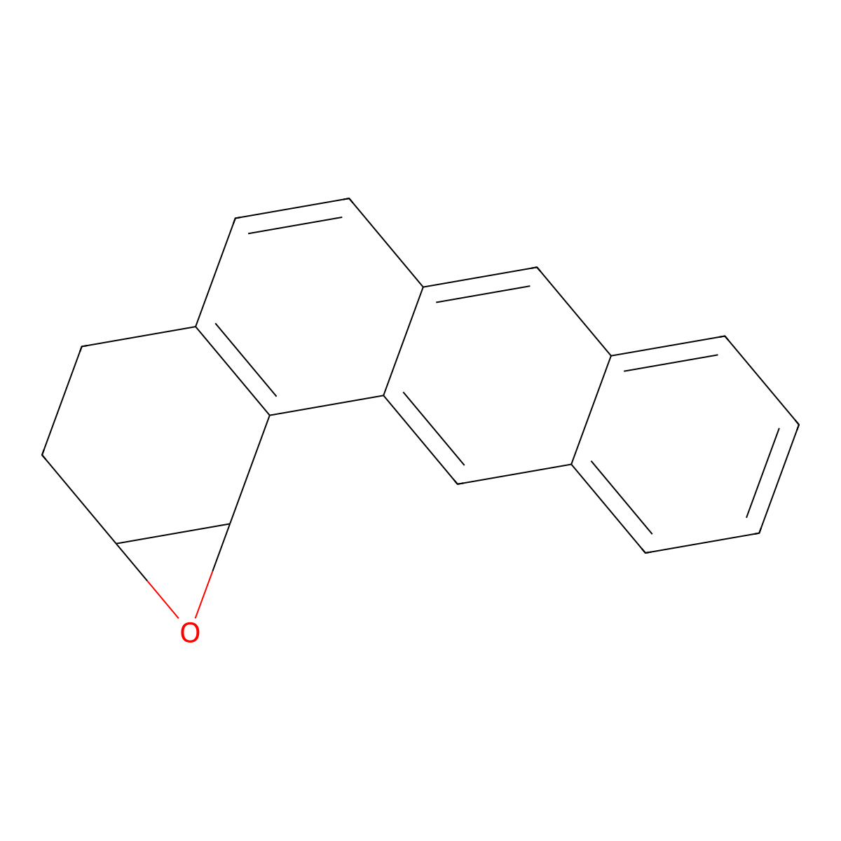 1,2-Epoxy-1,2,3,4-tetrahydrobenz(a)anthracene molecular structure, CAS 64521-16-0