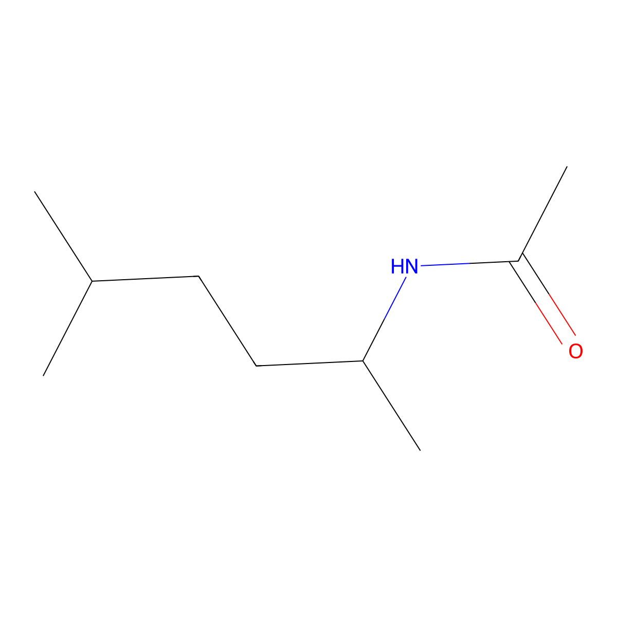 n-(5-Methylhexan-2-yl)acetamide molecular structure, CAS 64524-77-2