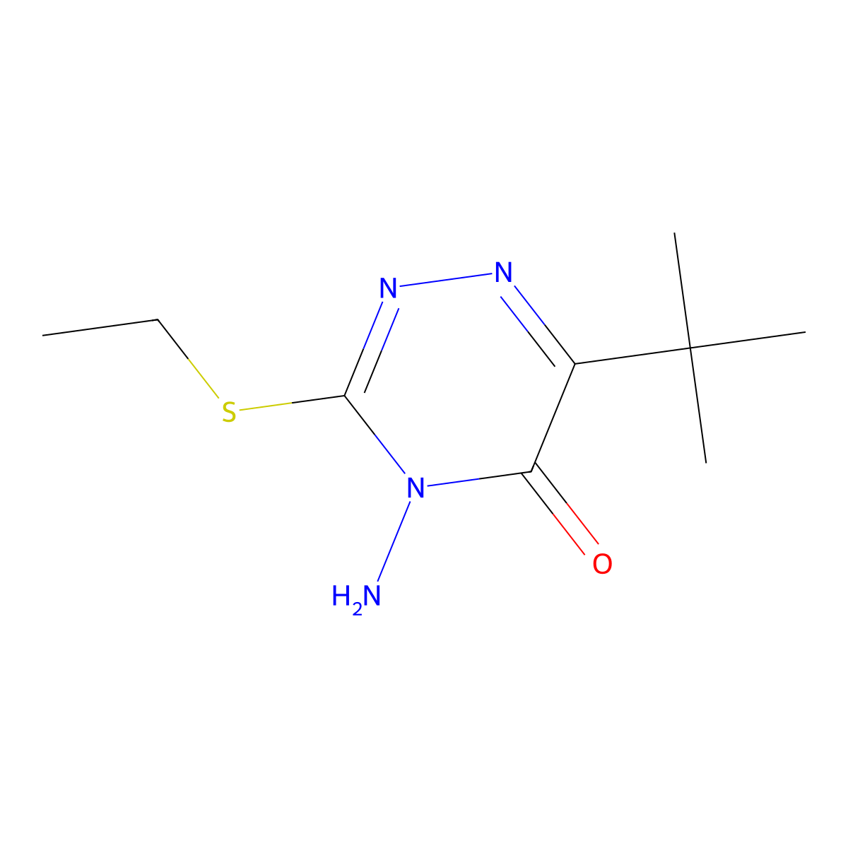 Ethiozin molecular structure, CAS 64529-56-2