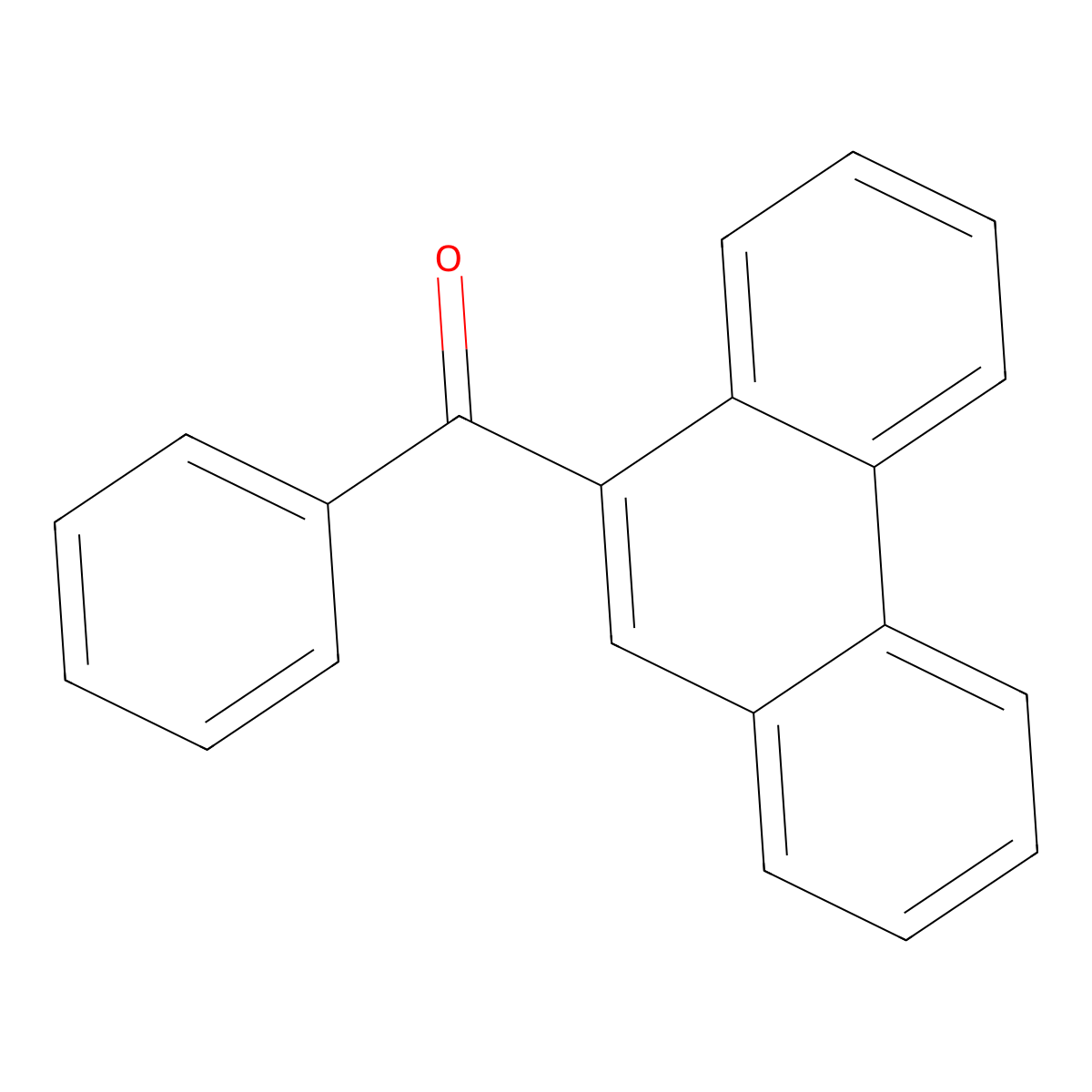 (Phenanthren-9-yl)(phenyl)methanone molecular structure, CAS 6453-95-8