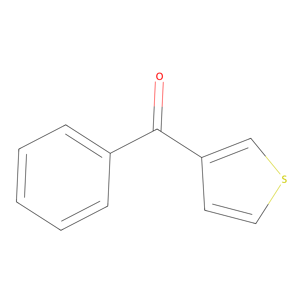 3-Benzoylthiophene molecular structure, CAS 6453-99-2