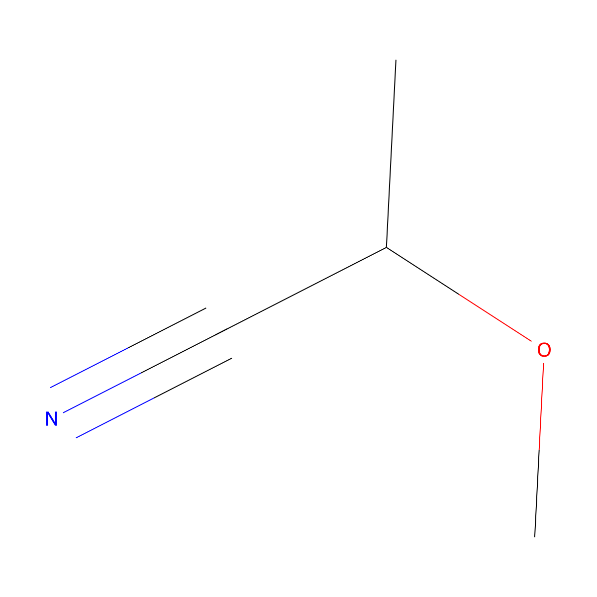 (2S)-2-methoxypropanenitrile molecular structure, CAS 64531-49-3