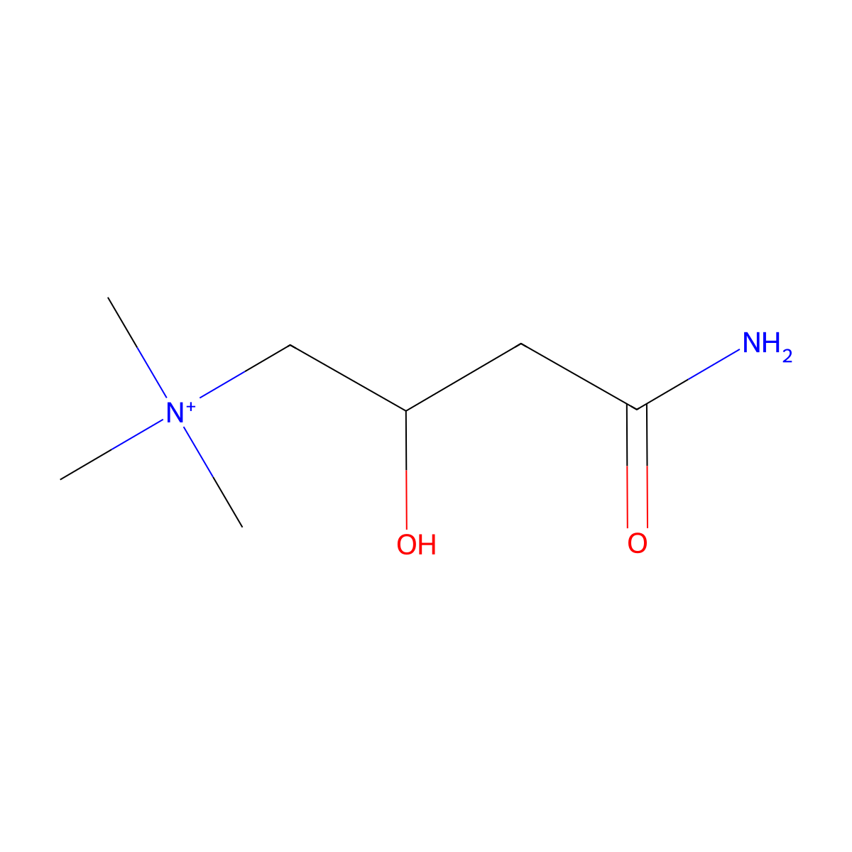 (R)-carnitinamide molecular structure, CAS 64532-04-3