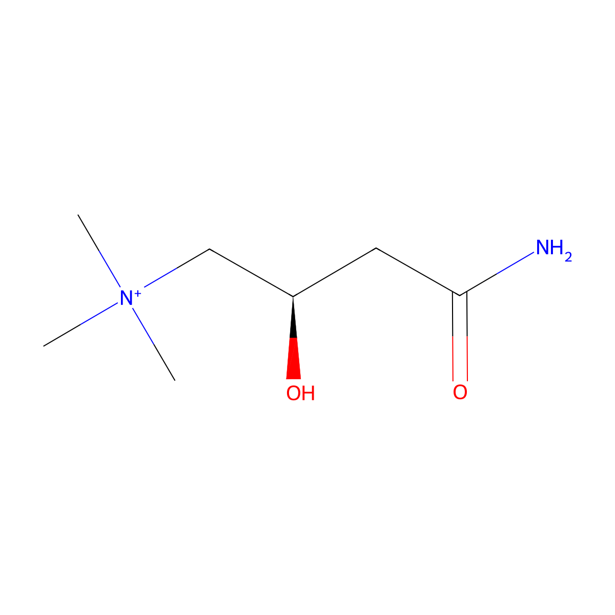 (R)-carnitinamide molecular structure, CAS 64532-04-3