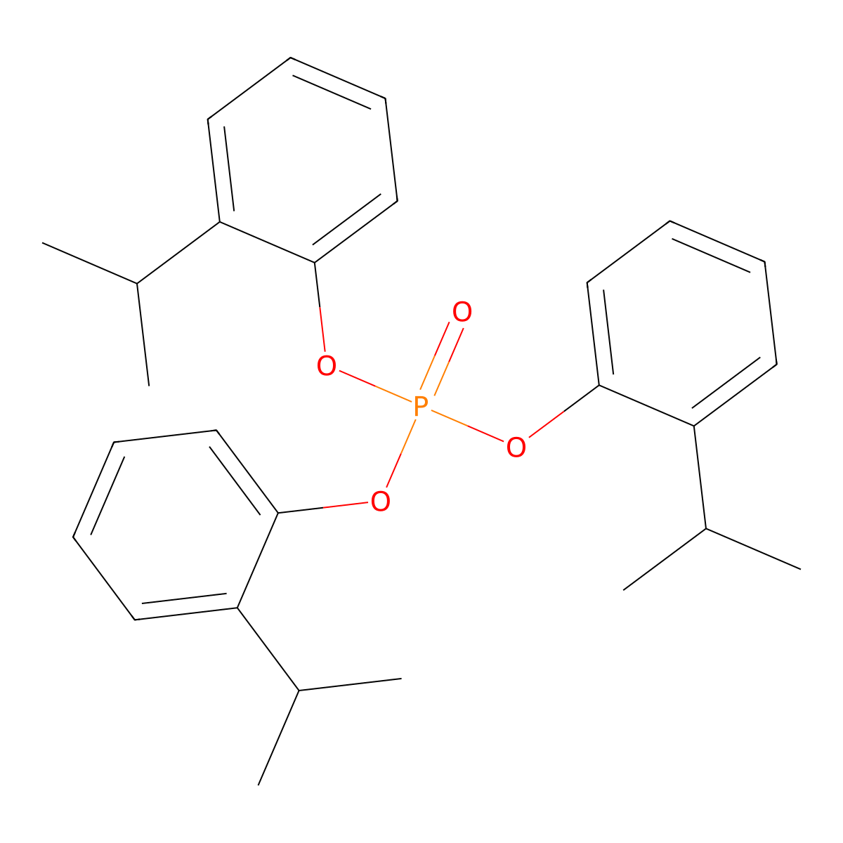 Tris(isopropylphenyl)phosphate molecular structure, CAS 64532-95-2