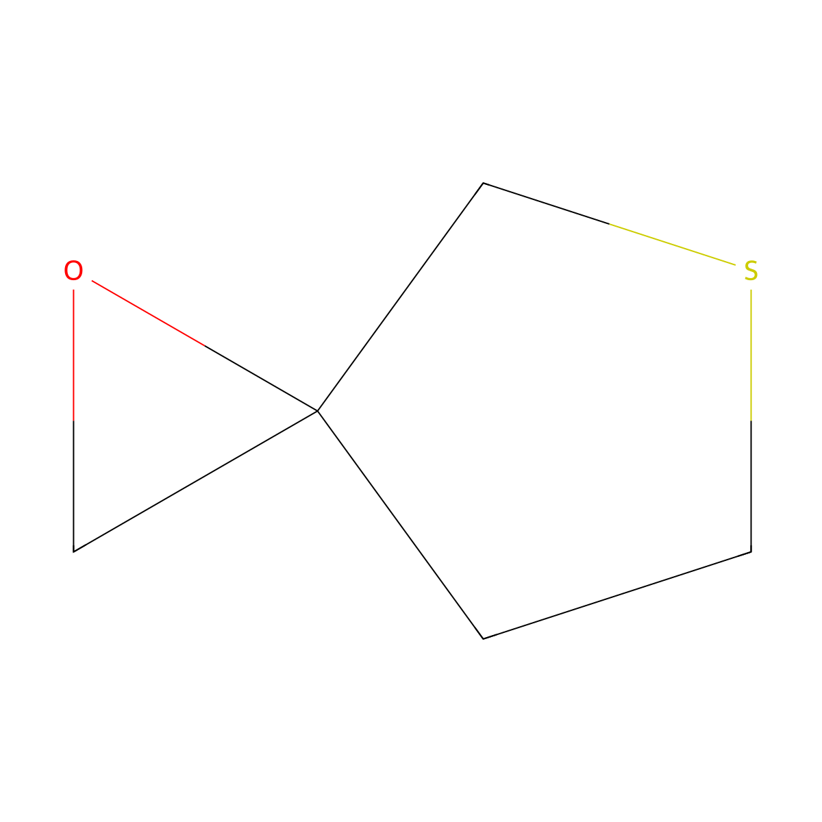 1-Oxa-5-thiaspiro[2.4]heptane molecular structure, CAS 64536-21-6