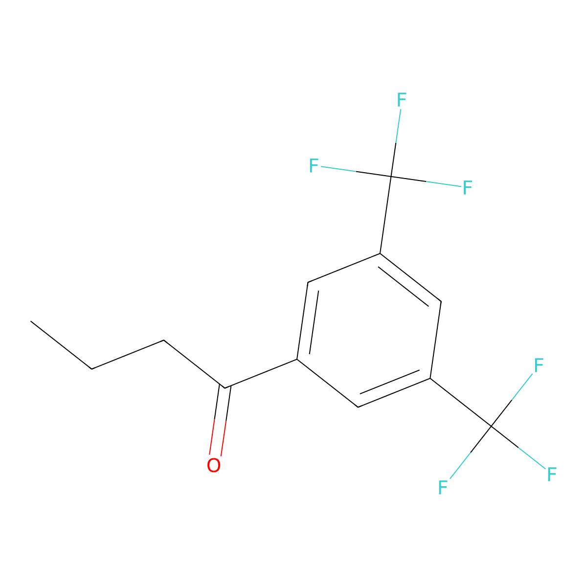 3',5'-Bis(trifluoromethyl)butyrophenone molecular structure, CAS 645386-71-6