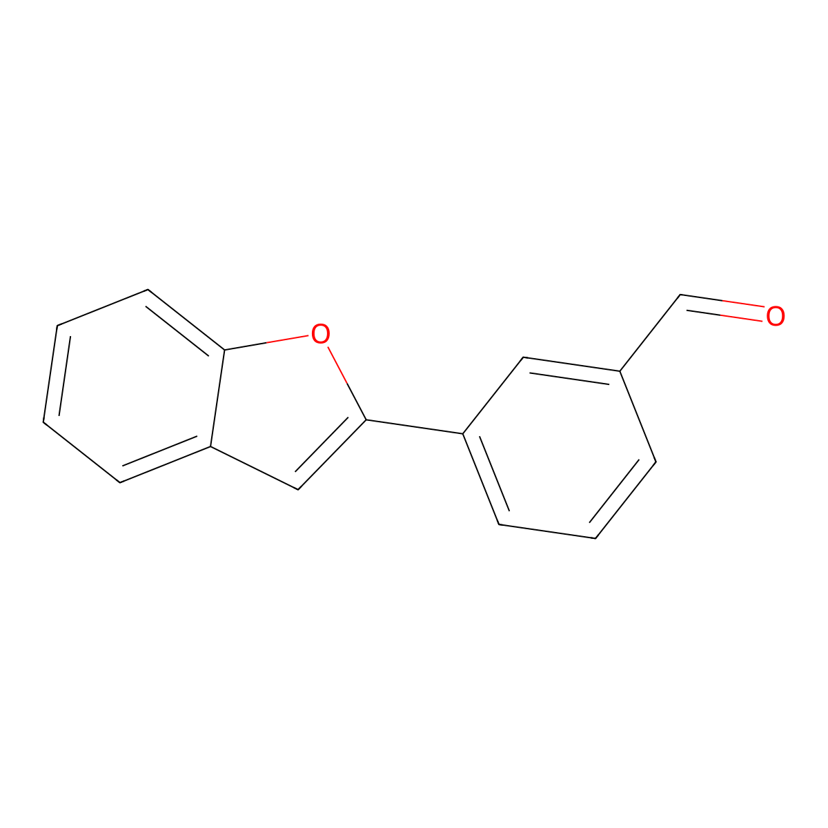 3-(1-Benzofuran-2-yl)benzaldehyde molecular structure, CAS 6454-01-9