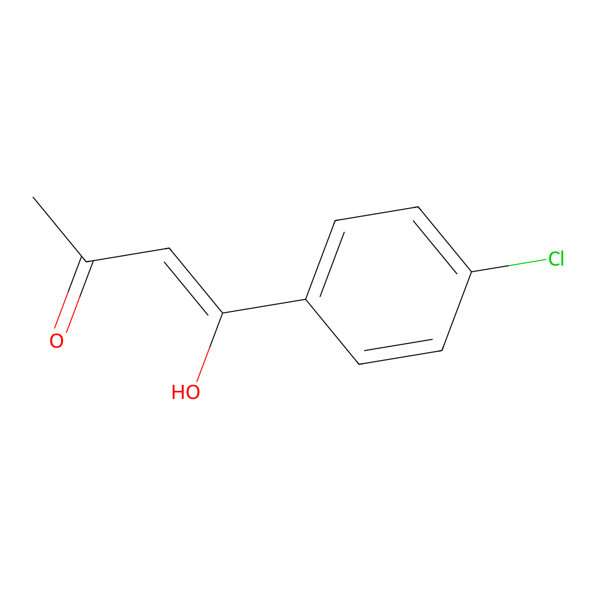 2-Buten-1-one, 1-(4-chlorophenyl)-3-hydroxy- molecular structure, CAS 64542-34-3