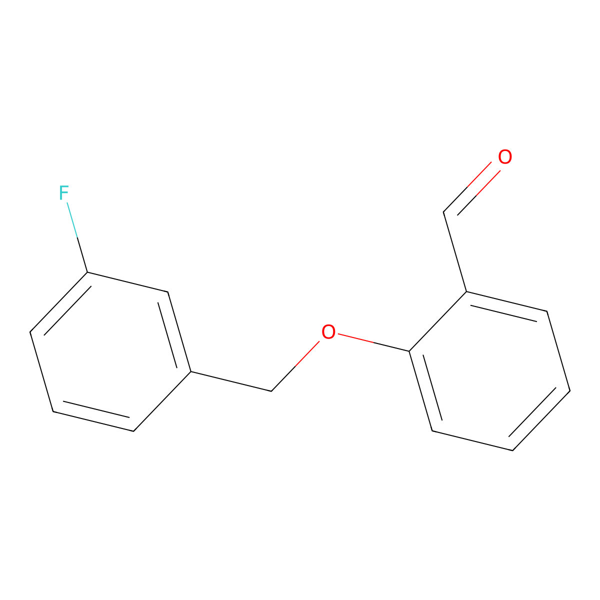 2-[(3-Fluorobenzyl)oxy]benzaldehyde molecular structure, CAS 6455-94-3