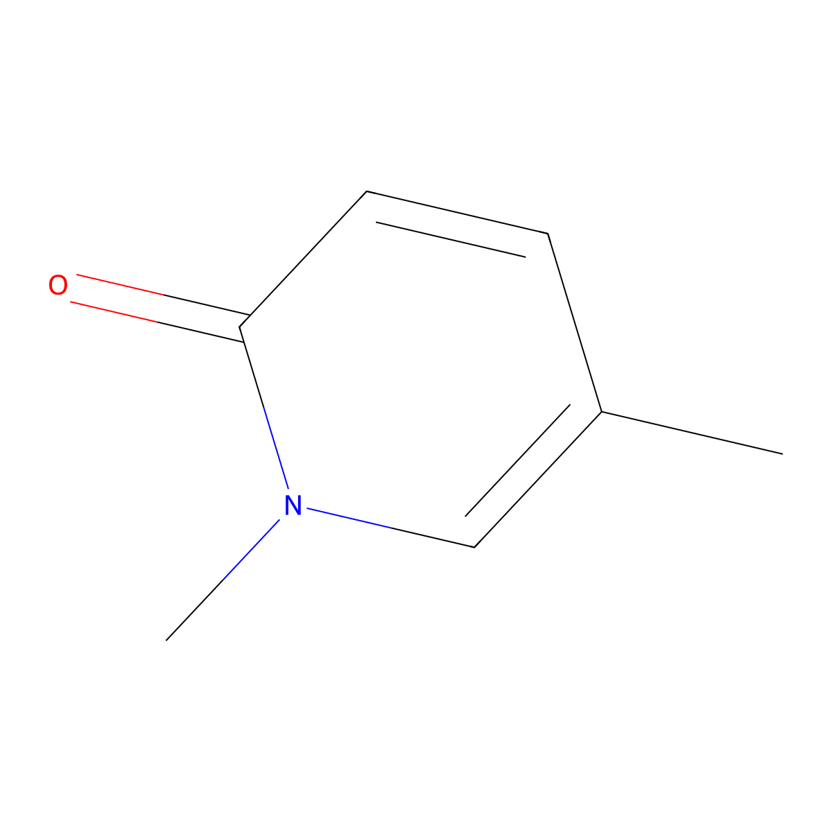 2(1H)-Pyridone, 1,5-dimethyl- molecular structure, CAS 6456-93-5