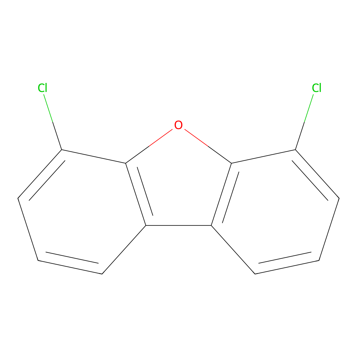 4,6-Dichlorodibenzofuran molecular structure, CAS 64560-13-0