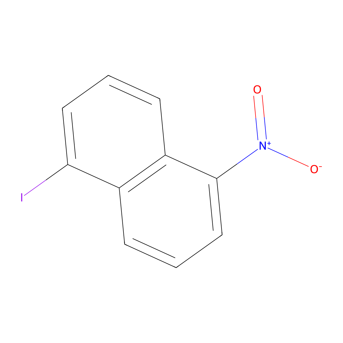1-Iodo-5-nitronaphthalene molecular structure, CAS 64567-10-8