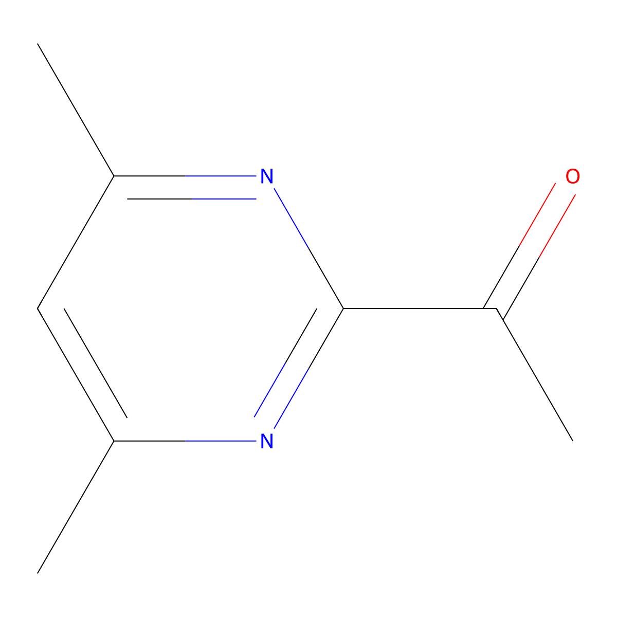 1-(4,6-Dimethylpyrimidin-2-yl)ethanone molecular structure, CAS 64571-50-2