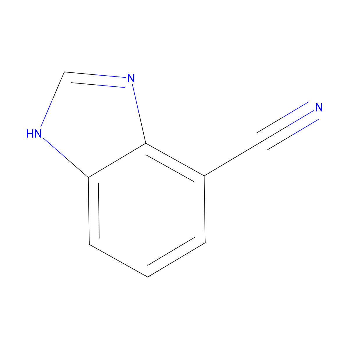 1H-Benzo[d]imidazole-4-carbonitrile molecular structure, CAS 64574-21-6