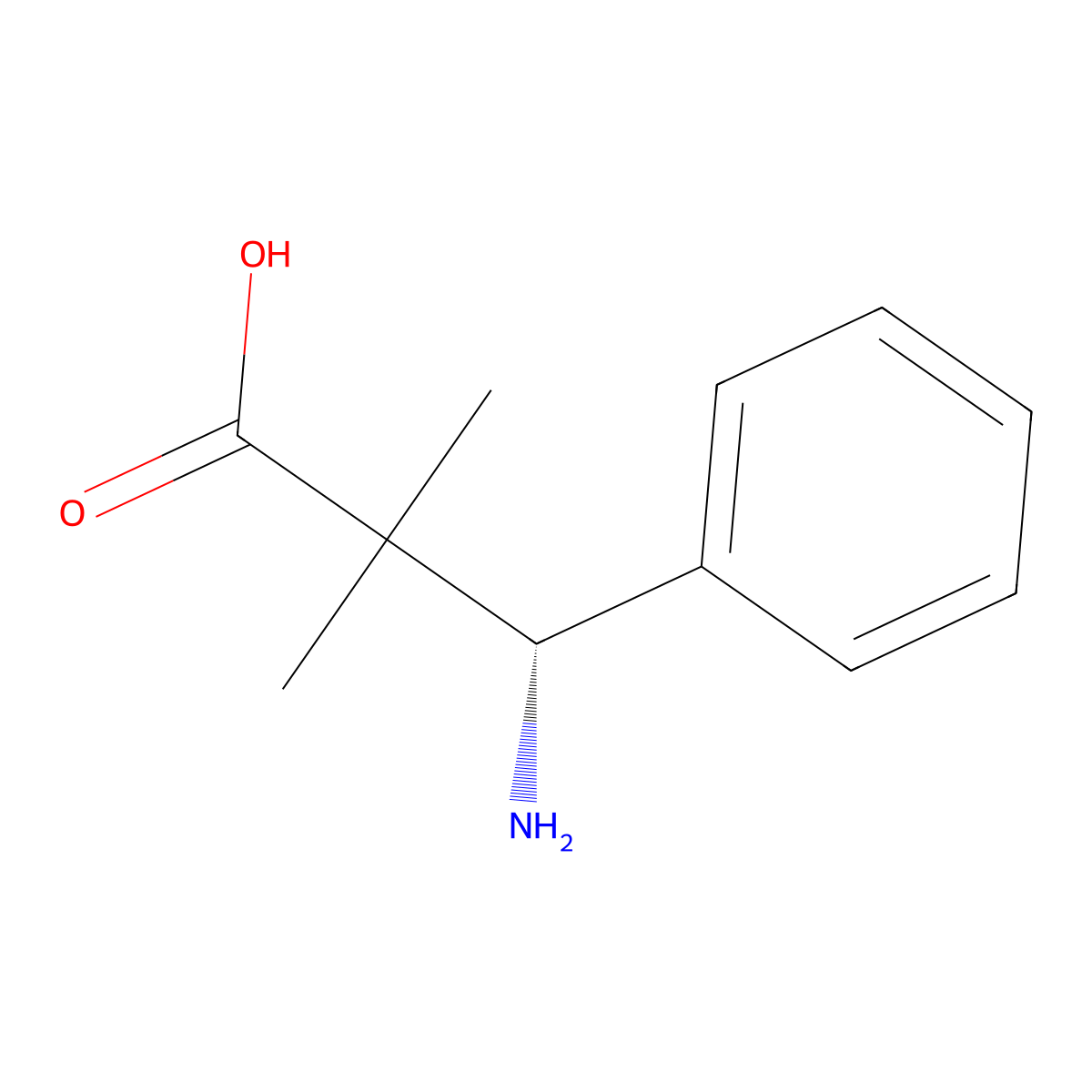 (3S)-3-Amino-2,2-dimethyl-3-phenylpropanoic acid molecular structure, CAS 64576-92-7