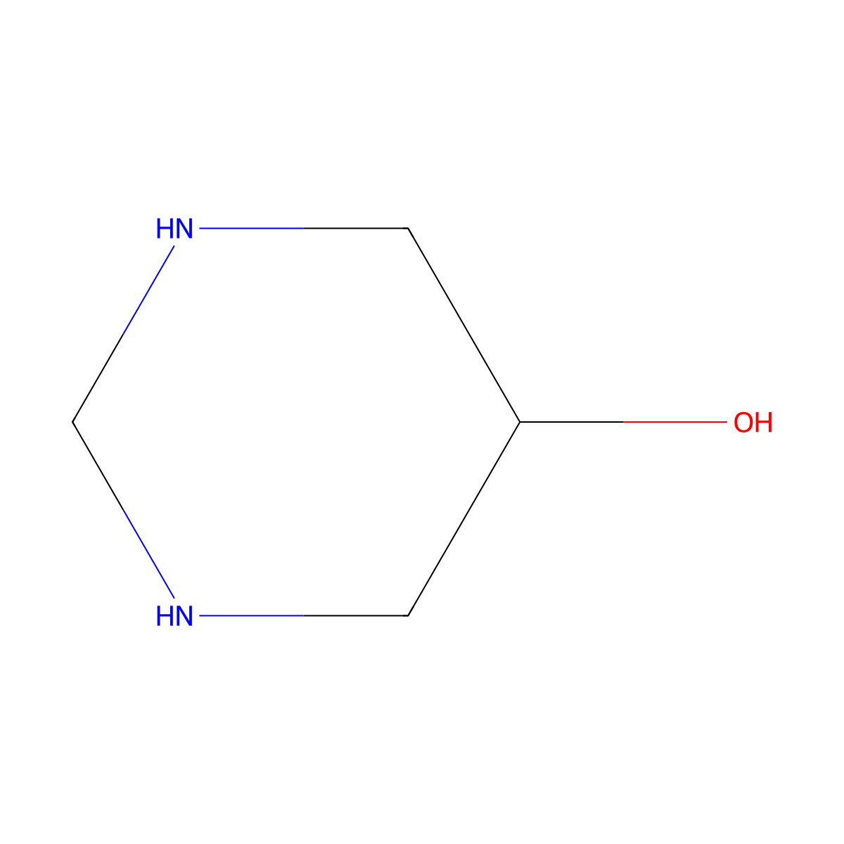 Hexahydropyrimidin-5-ol molecular structure, CAS 64579-88-0
