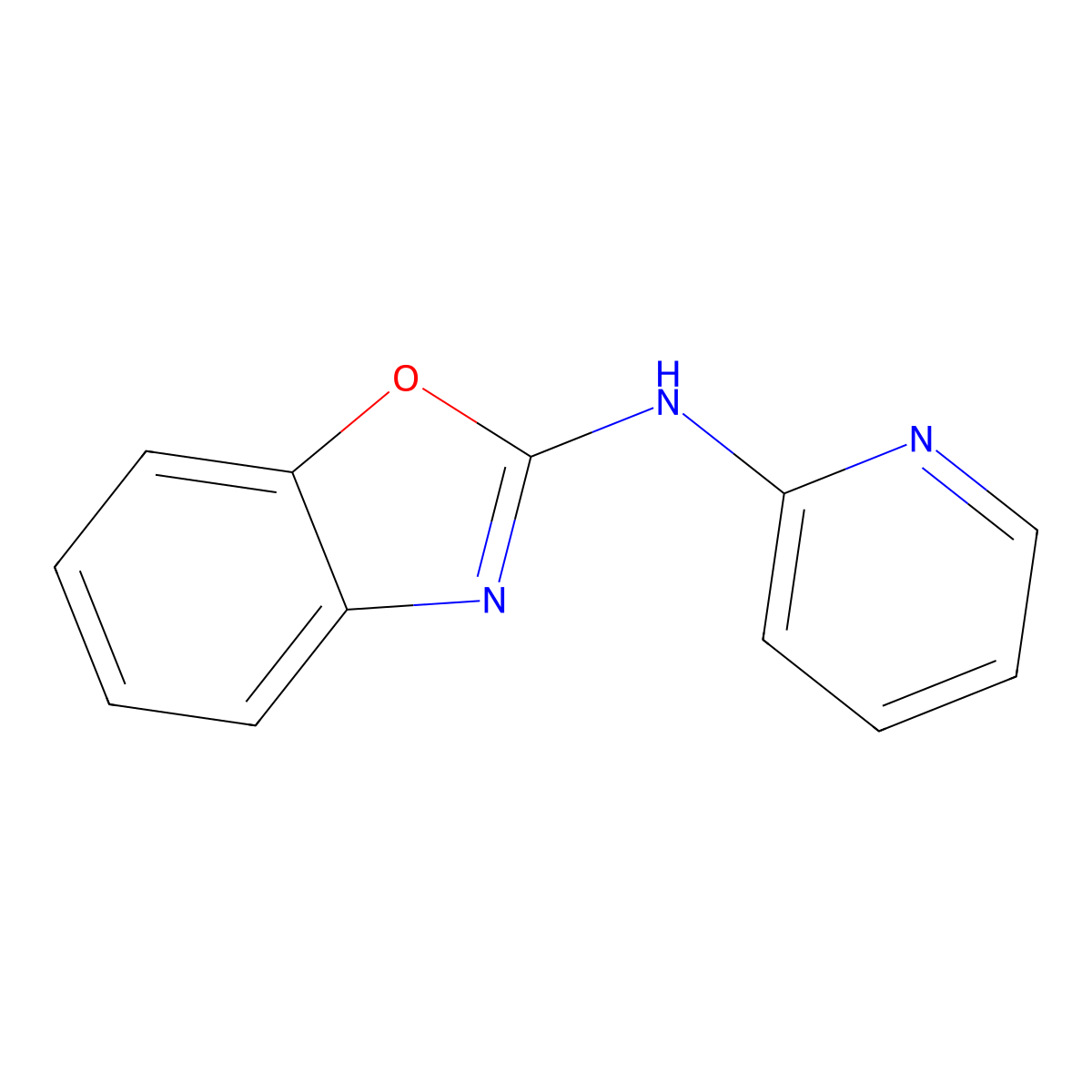 N-(Pyridin-2-yl)benzo[d]oxazol-2-amine molecular structure, CAS 6458-60-2