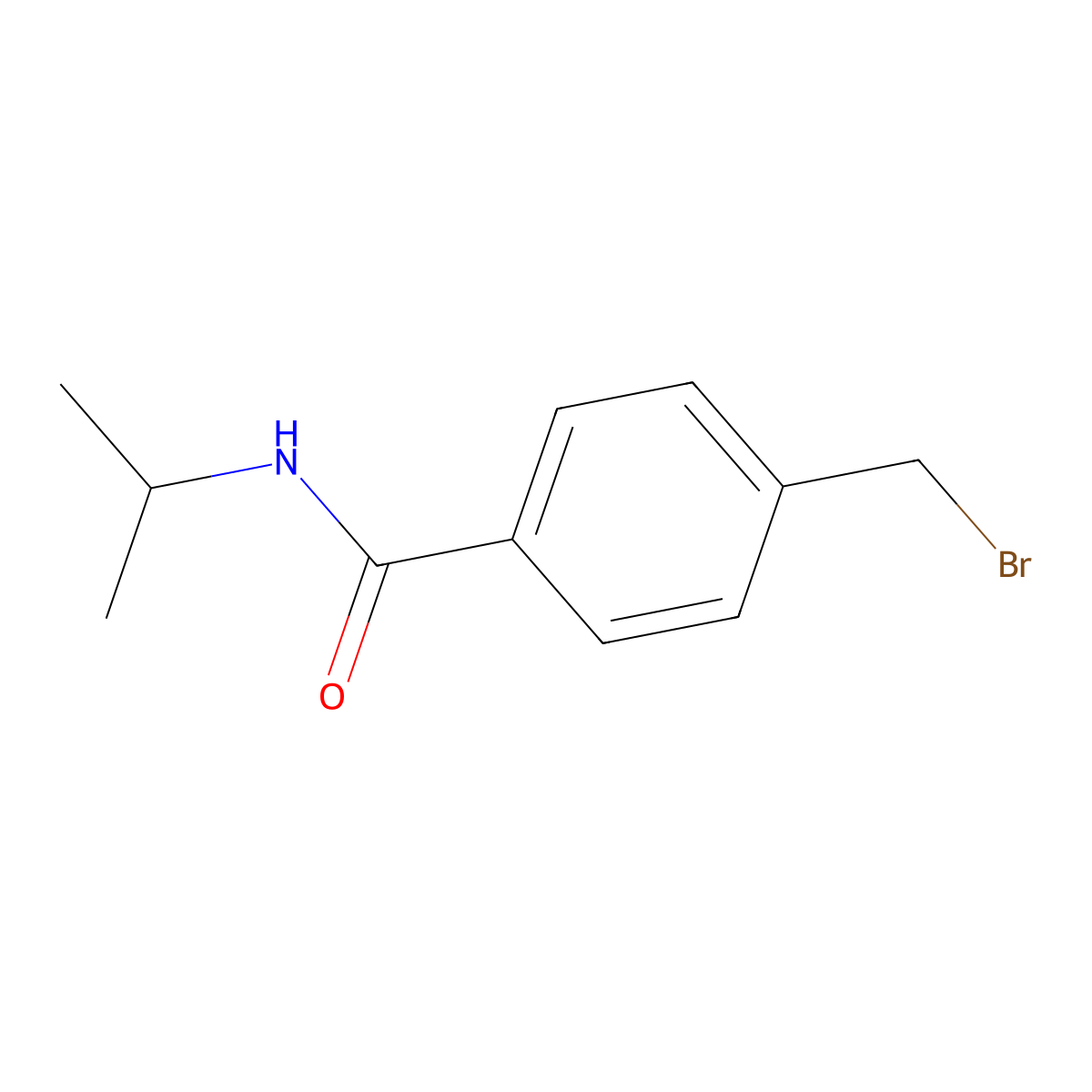4-(bromomethyl)-N-propan-2-ylbenzamide molecular structure, CAS 64580-41-2