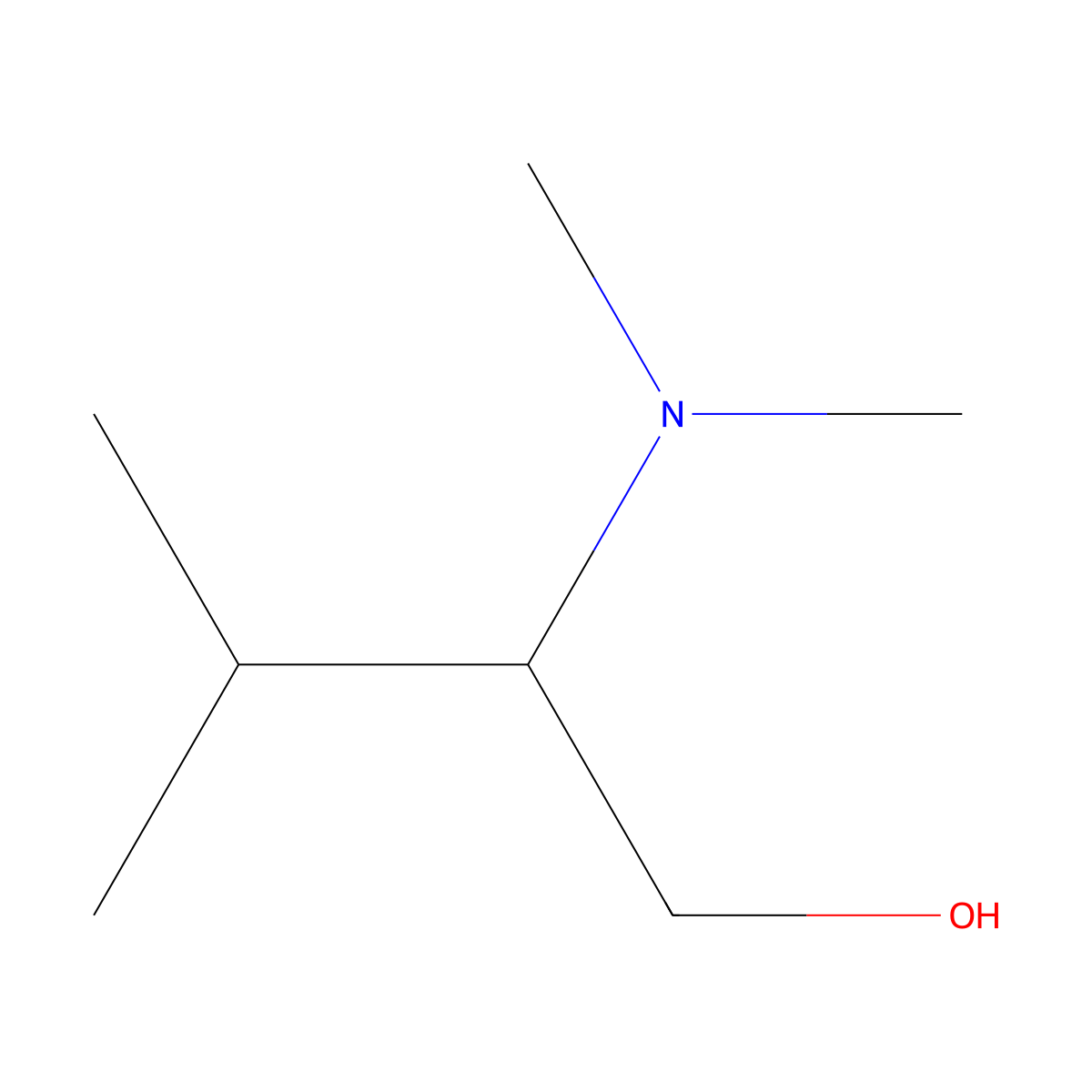 (2S)-2-(dimethylamino)-3-methylbutan-1-ol molecular structure, CAS 64584-88-9
