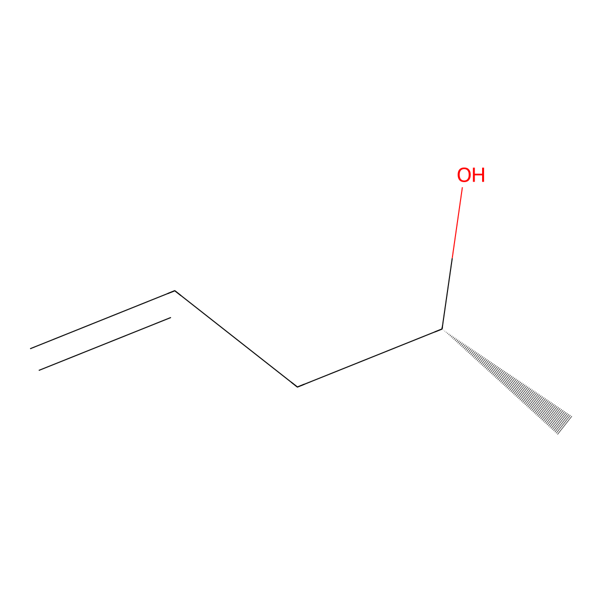 (2R)-pent-4-en-2-ol molecular structure, CAS 64584-92-5