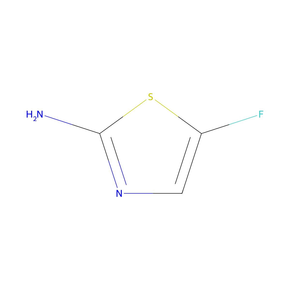 5-Fluoro-1,3-thiazol-2-amine molecular structure, CAS 64588-82-5