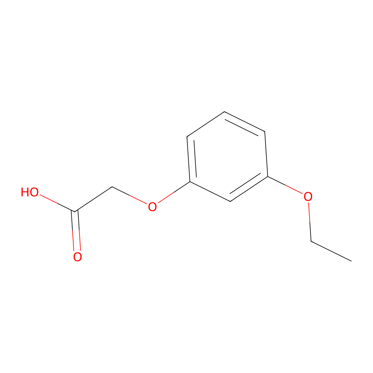 3-Ethoxyphenoxyacetic acid molecular structure, CAS 6459-12-7