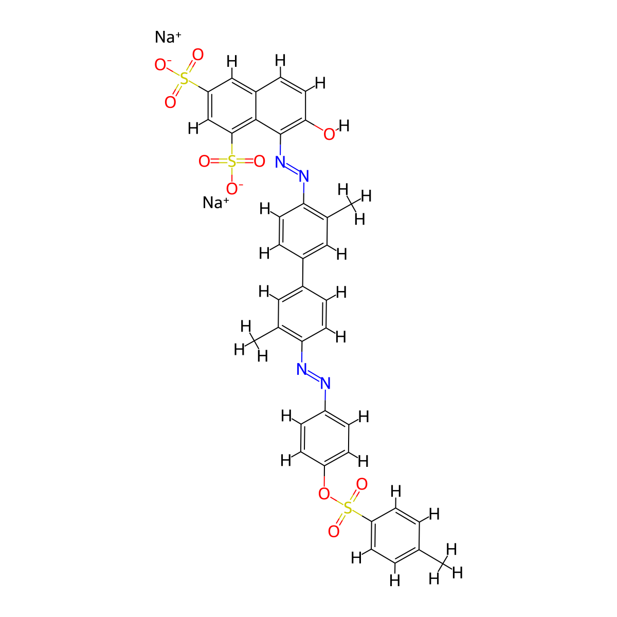 C.I. Acid Red 114 molecular structure, CAS 6459-94-5