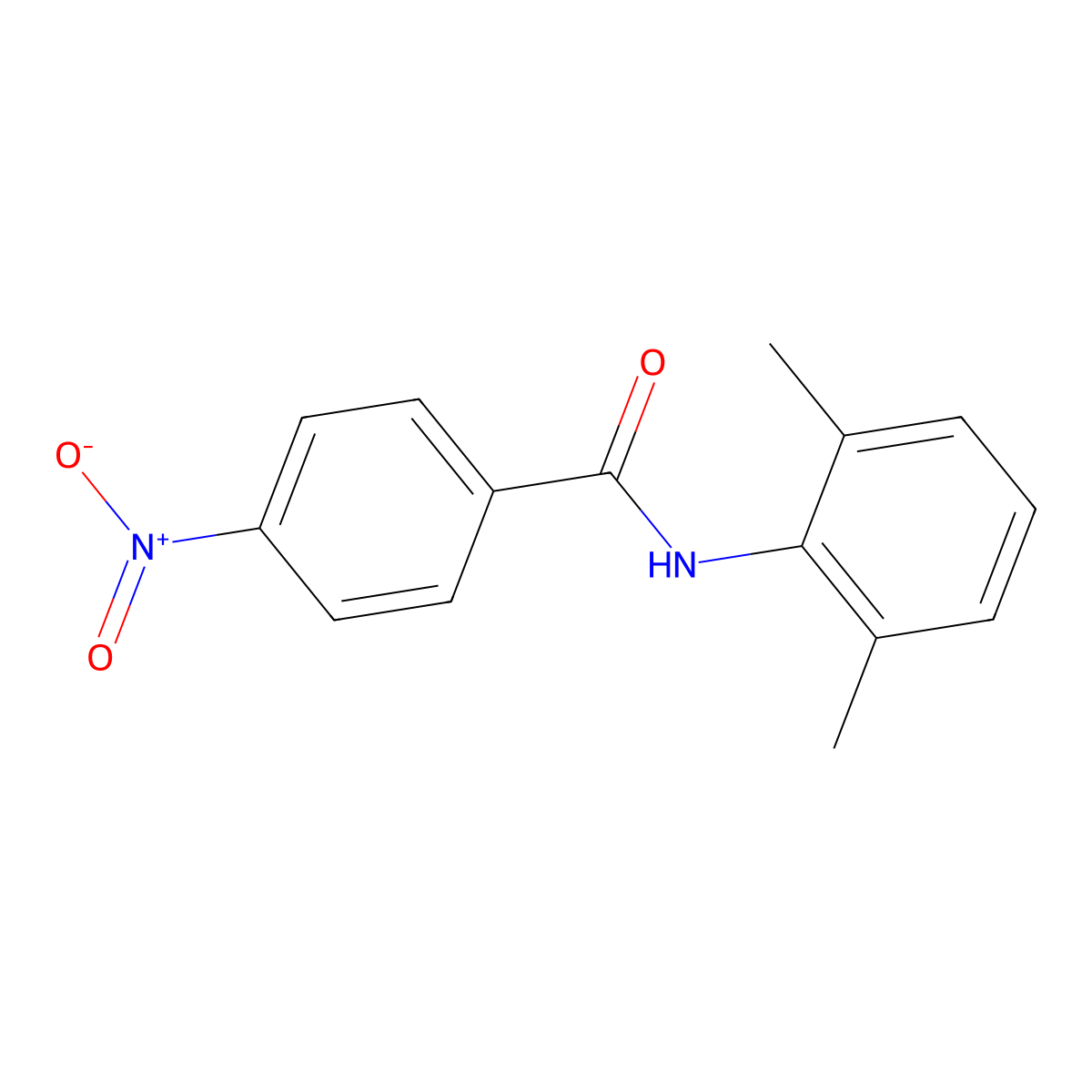N-(2,6-Dimethylphenyl)-4-nitrobenzamide molecular structure, CAS 64594-44-1