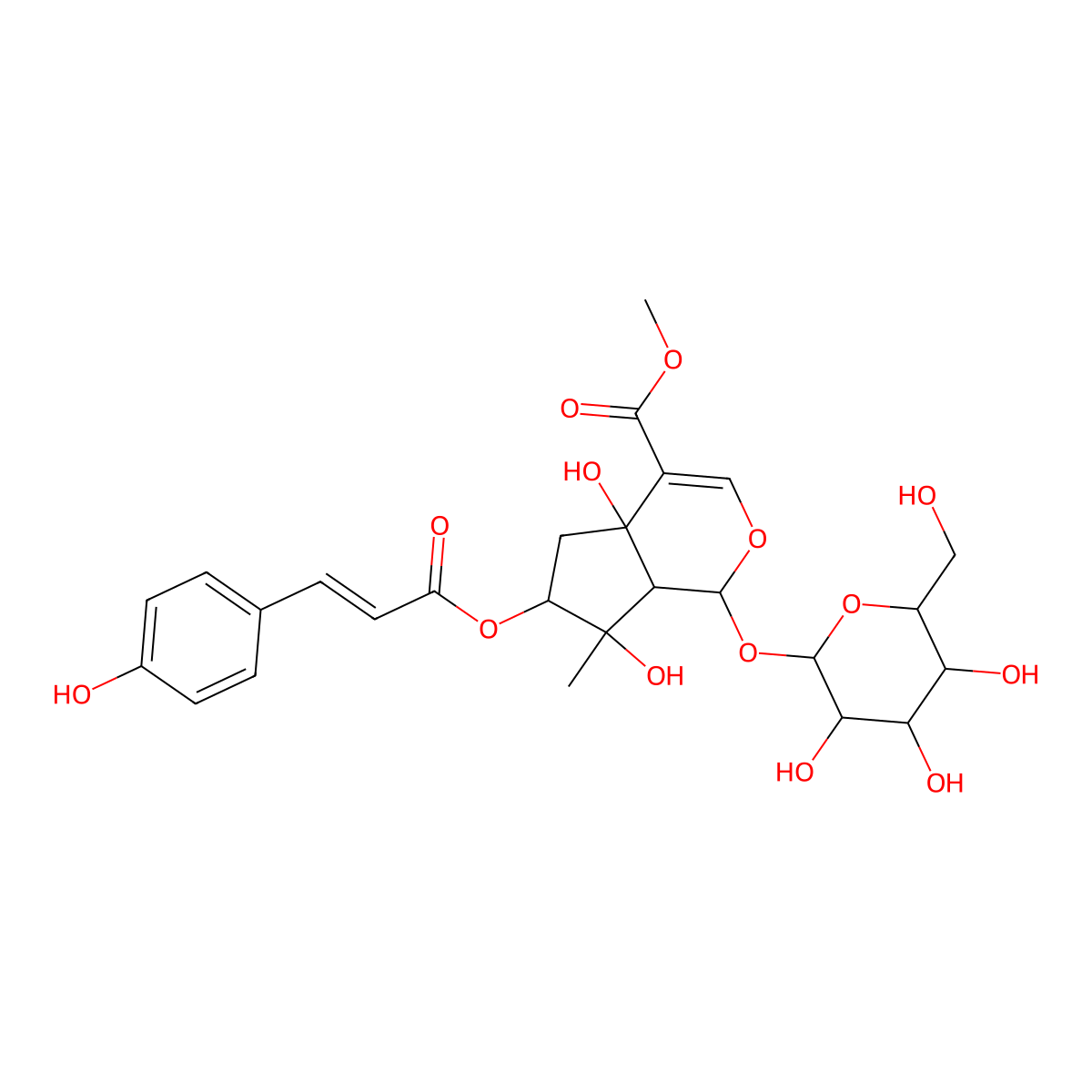 Lamiidoside molecular structure, CAS 64597-22-4
