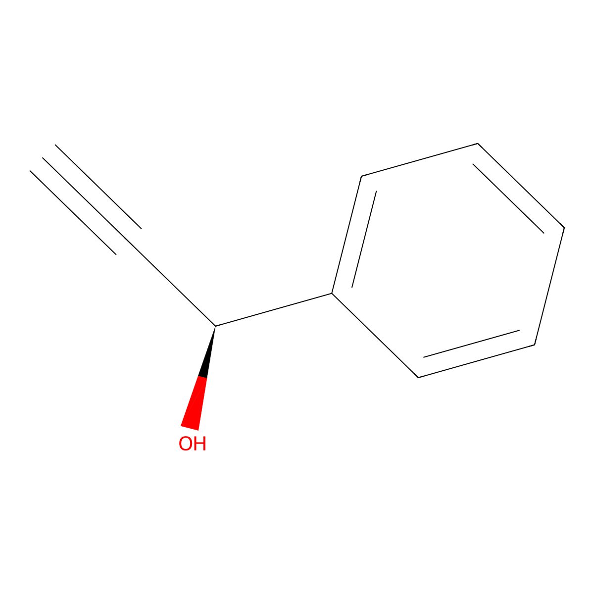 (S)-1-Phenyl-2-propyn-1-ol molecular structure, CAS 64599-56-0