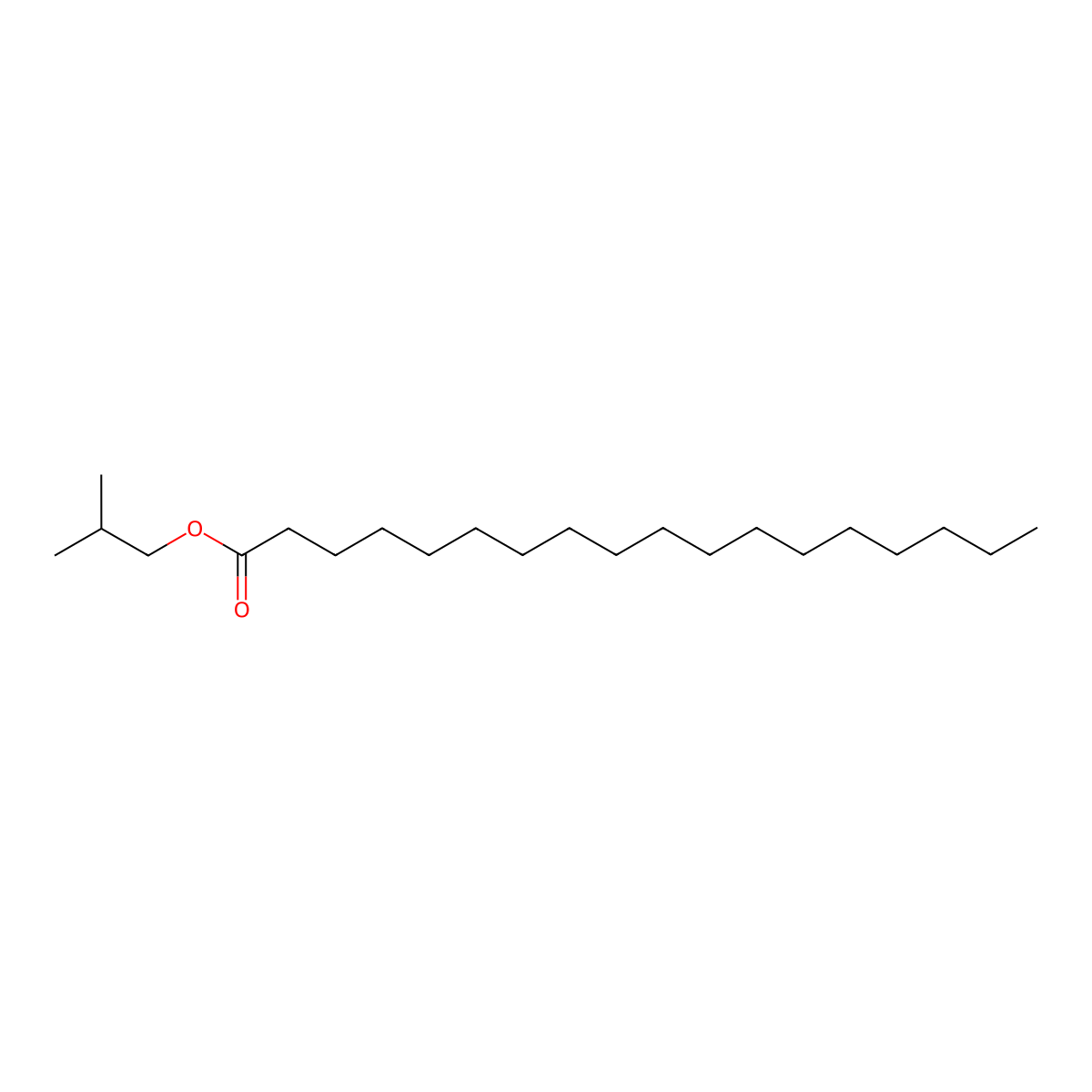 Isobutyl Stearate molecular structure, CAS 646-13-9