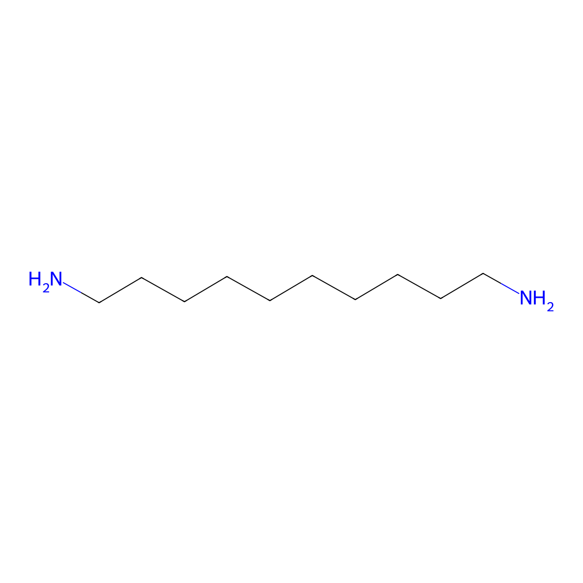 1,10-Decanediamine molecular structure, CAS 646-25-3