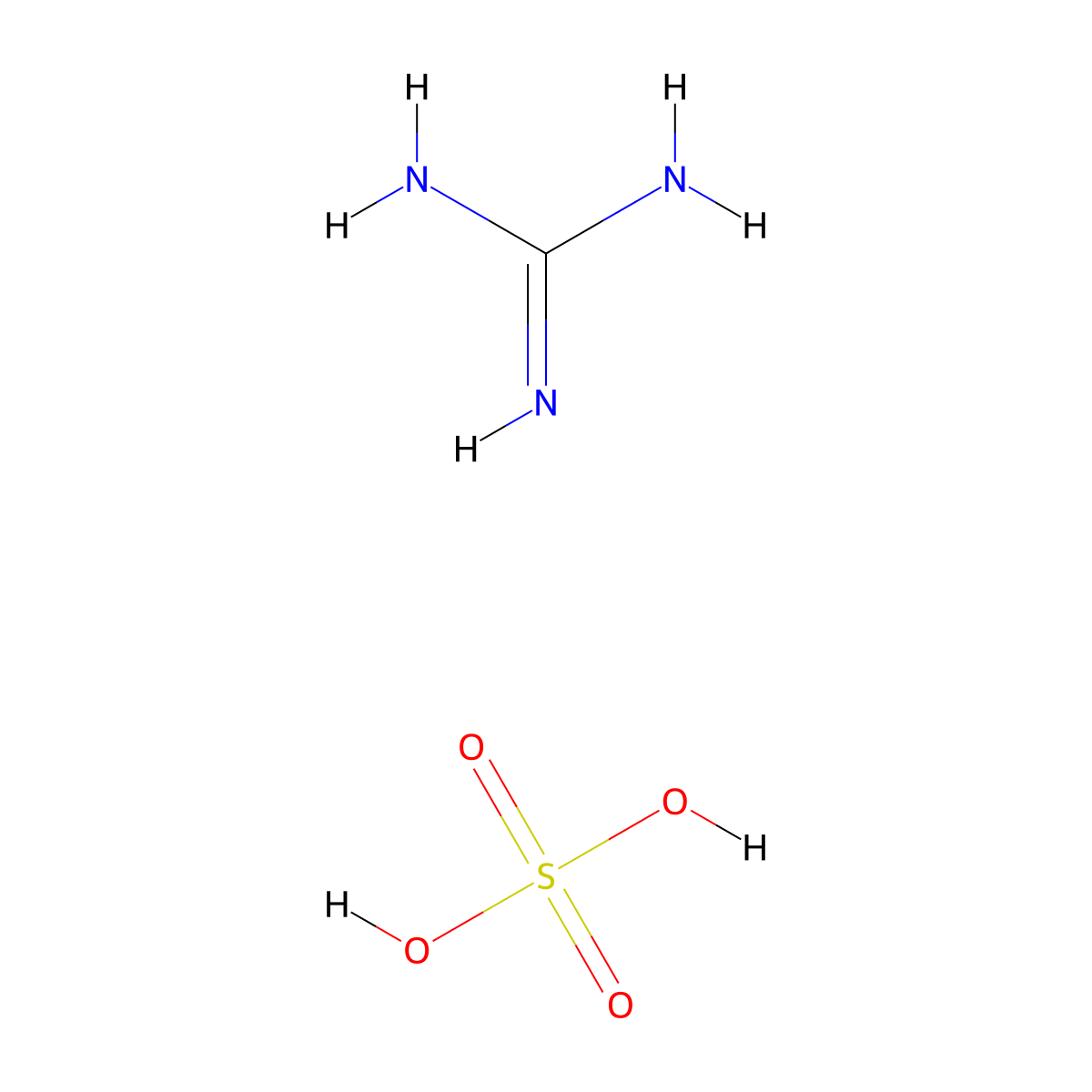 Guanidine Sulfate (1:1) molecular structure, CAS 646-34-4